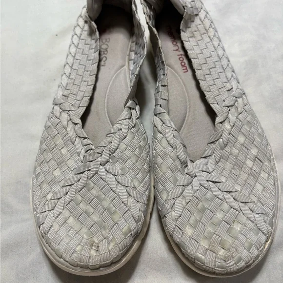 Women's Gray Woven Slip-On Shoes - Picture 1 of 6